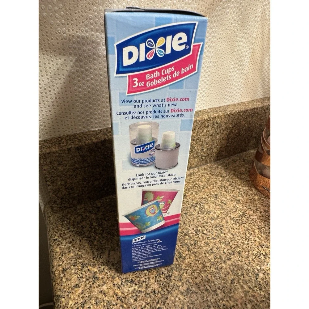 Dixie Bath Cups 3 oz Discontinued Owls 4 Designs Colors Sealed Kitchen Disposabl